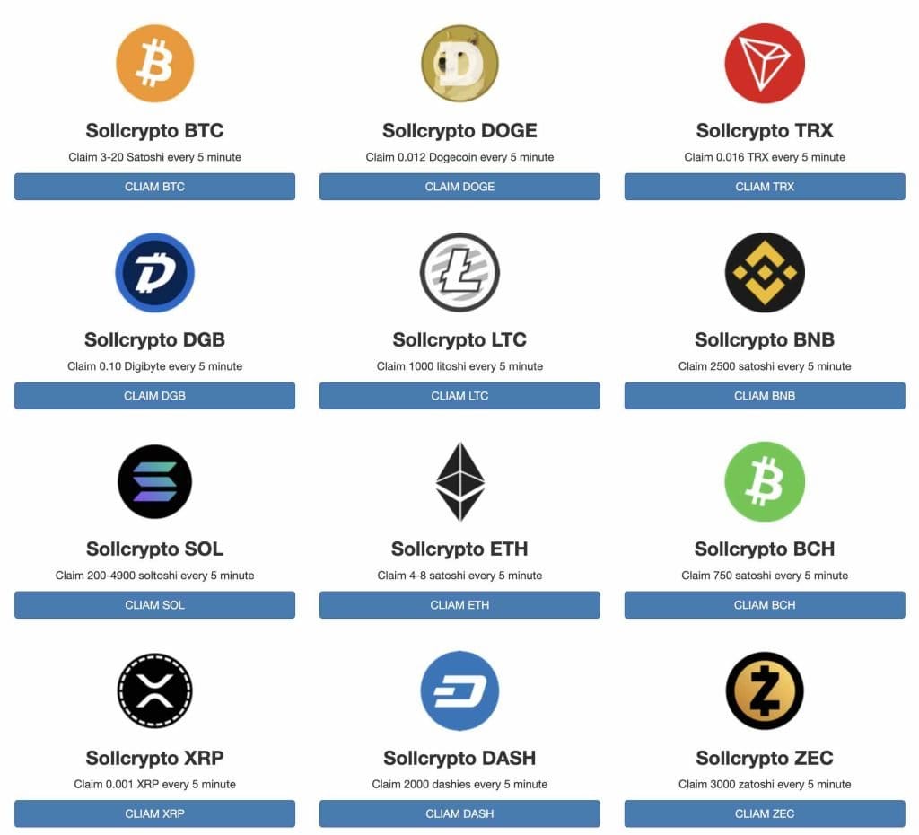 faucet criptomonedas
